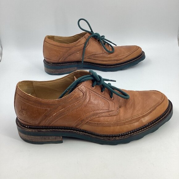 John Fluevog Men\'s Dublin Brown Leather Lace-Up Derby Angelic Sole Bond Sz 9 main image 10